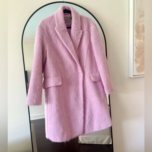 ASOS Soft Pink Teddy Jacket - Picture 4 of 6